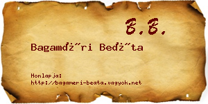 Bagaméri Beáta névjegykártya